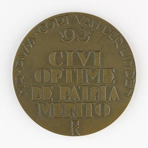Theo van Reijn - Bronzen penning: Mr. P.W.A. Cort van der Linden, 1935 kopen? Bied vanaf 50!