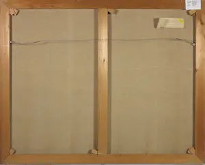 Kees Balvers - Acryl op doek, Toilet met rolschaatser- Ingelijst kaufen? Bieten Sie von 80!