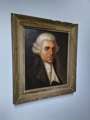 Wim ten Broek - groot 1943 - olieverf portret - componist Joseph Haydn - gesigneerd kopen? Bied vanaf 1!