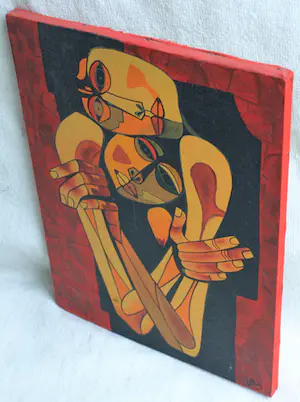 Niet of onleesbaar gesigneerd - Acrylverf op doek , Verbonden – gesigneerd - 2011 kopen? Bied vanaf 1!