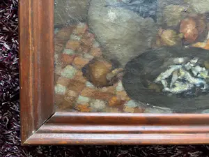 Cornelis Kievit - stilleven met vis, uien en kan kopen? Bied vanaf 85!