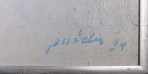 Rudi Polder - Olieverf op doek, Lichte einder op zee - Ingelijst kopen? Bied vanaf 1!