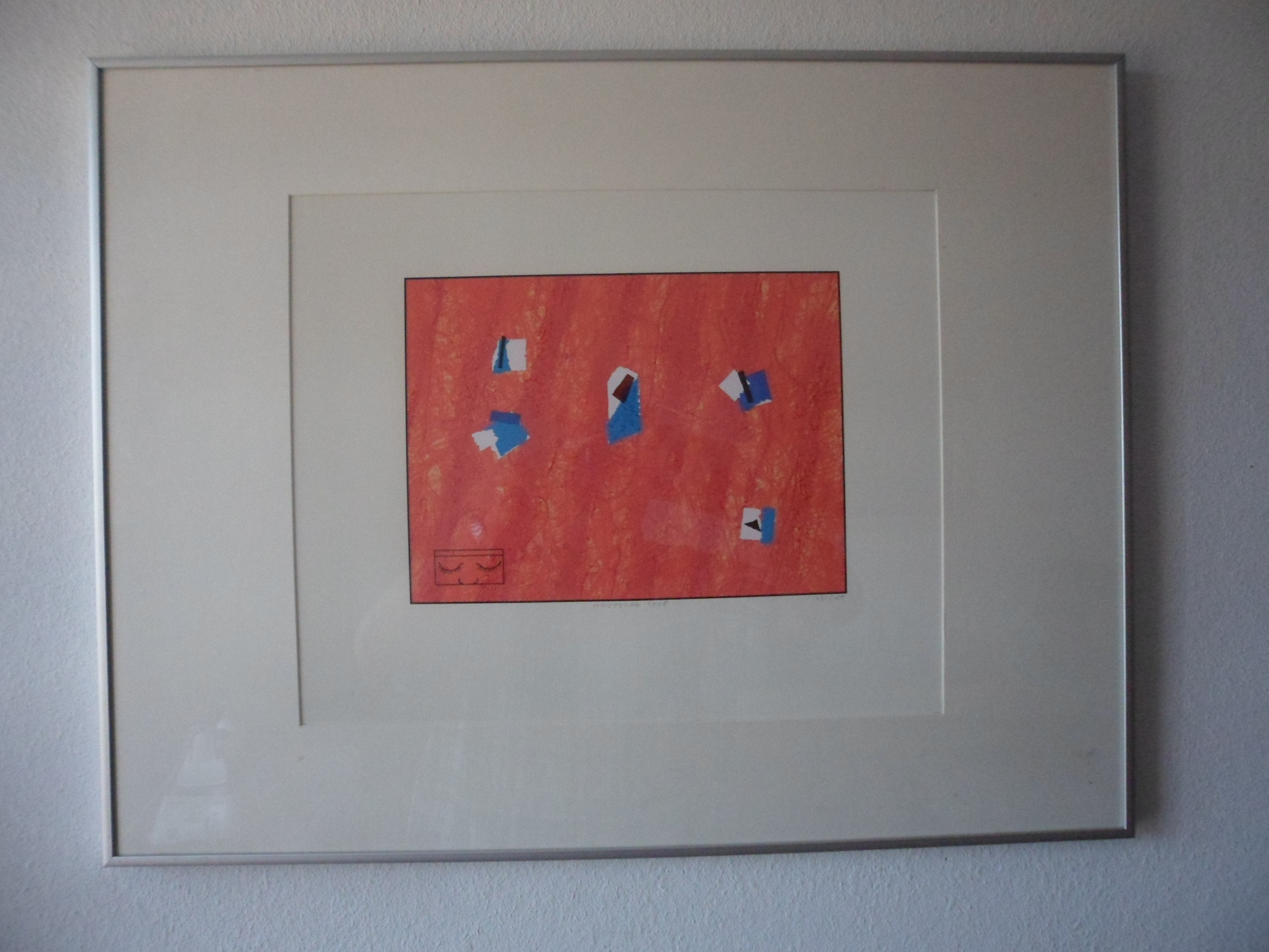 Co Westerik - Zeefdruk. Titel: Kijken met je ogen dicht verkocht voor € 60!