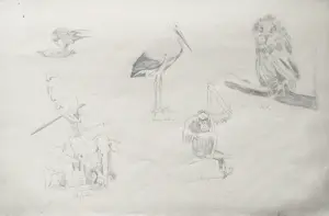 Alida van Houten - Tekenmap (24 tekeningen) kopen? Bied vanaf 450!