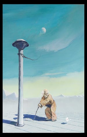 Niet of onleesbaar gesigneerd - Portret van een man. 1980 monogram GBD/GDB kopen? Bied vanaf 10!