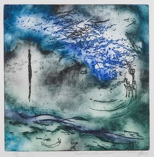 Ad Arma - Ets, Between the waters - Ingelijst kopen? Bied vanaf 50!