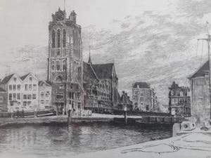 Maarten Langbroek - Dordrecht, bomkade. kopen? Bied vanaf 45!