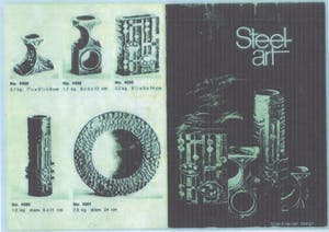 Olav Joff - Brutalist Stainless Steel Design - Hoge Kandelaars (2), Jaren 60 kopen? Bied vanaf 150!