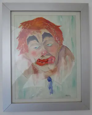 Julien Duriez - Portret van een clown kopen? Bied vanaf 60!
