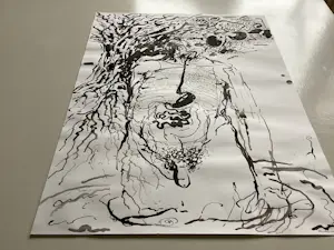 AcheterMathieu Knippenbergh - Oer - inkt tekening? Enchérissez de 50!