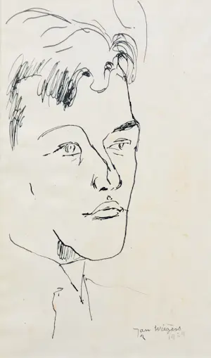 Jan Wiegers - portret van een jongen kopen? Bied vanaf 75!