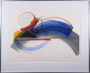 Peter van Drumpt - Aquarel, zonder titel - Ingelijst kopen? Bied vanaf 40!