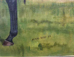 Henri Busy - Paarden Portret kopen? Bied vanaf 70!