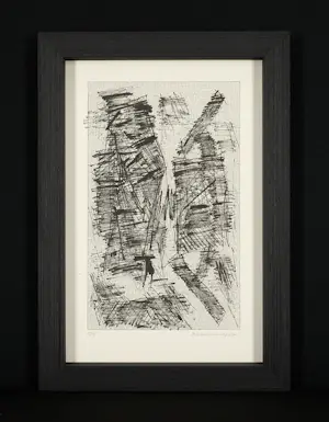 Jan Schoonhoven - Siebdruck - Sonderausgabe - minimalistisches Meisterwerk - hochwertig gerahmt kopen? Bied vanaf 680!