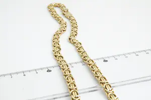 83 - Robuust (76.5gr)  geel-gouden "Konings" collier - 14 karaat - lang model kopen? Bied vanaf 1830!