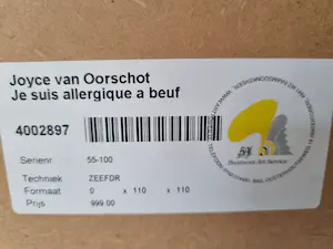 Joyce van Oorschot - Je suis allergique a boeuf kopen? Bied vanaf 300!