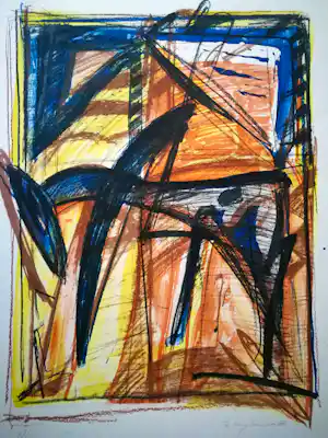 Theo Kuijpers - Abstracte figuren. verkauft für € 39!