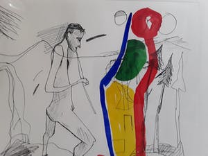 John van 't Slot - Hand ingekleurd,ingel.gesign.20/45 kopen? Bied vanaf 45!