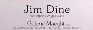 Jim Dine - Kleurenoffset-litho. Affiche HEART uit 1983 kopen? Bied vanaf 59!