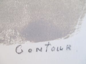 Wim Motz - Litho "Contour" kopen? Bied vanaf 45!