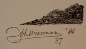 Joop Moesman - Litho: Windkracht 8 - 1984 kopen? Bied vanaf 159!