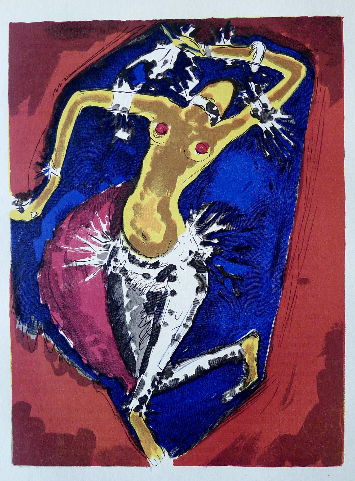 Kees van Dongen - Gravure 1001 nacht: ' La Danse de Morgane' verkocht voor € 20!