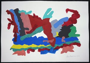 Henri Plaat - Gouache op papier, Zonder titel (groot) kopen? Bied vanaf 1!
