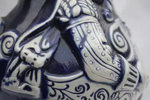 Niet of onleesbaar gesigneerd - Prachtige Orginele Gerzit Steengoed Baardman Kruik (20e eeuw) kopen? Bied vanaf 1!