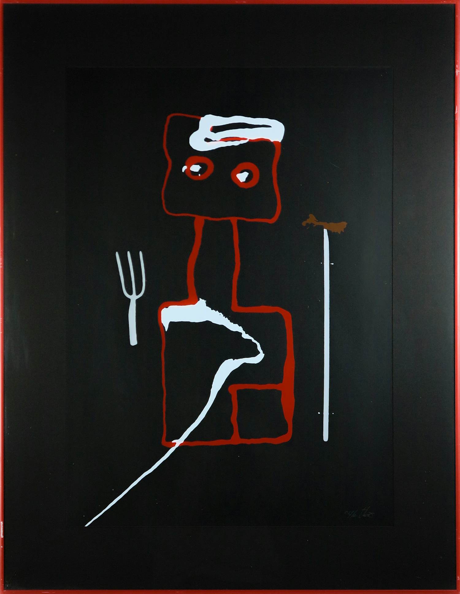 Theos - Zeefdruk op papier, Boerenfamilie 3 - Ingelijst kopen? Bied vanaf 35!