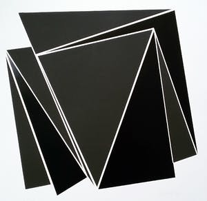 Marcel Henri Verdren - Geometrisch abstract, zeefdruk kopen? Bied vanaf 150!