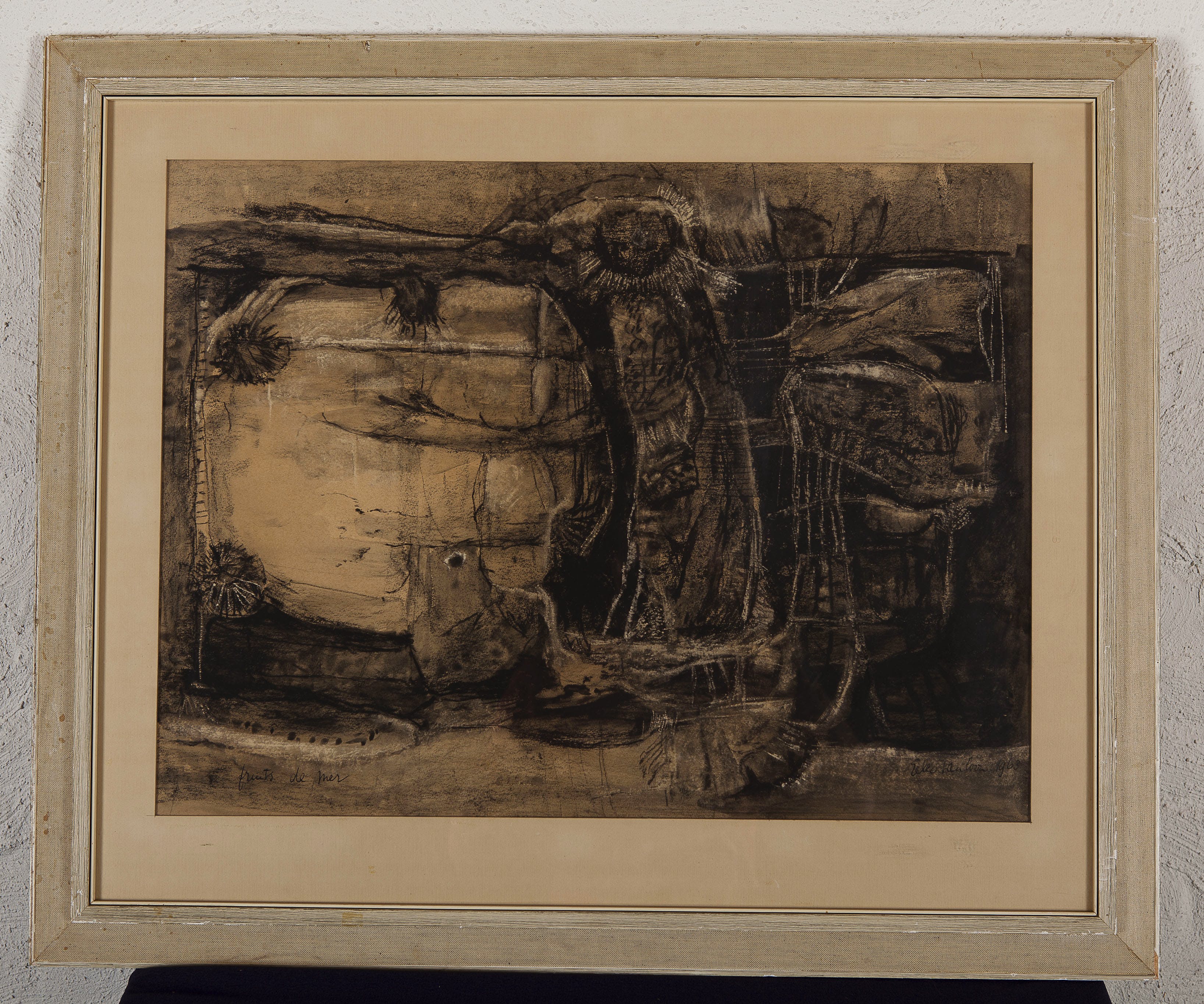 Eelco Glastra van Loon - Fruits de Mer - Houtskool en inkt op papier - BKR Amsterdam kopen? Bied vanaf 10!