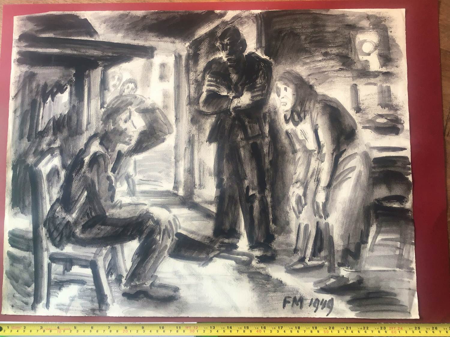 AcheterFrans Masereel - bezoeker met houten been? Enchérissez de 750!