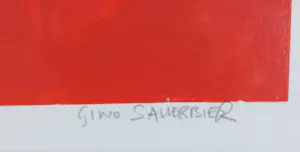 Gino Sauerbier - Zeefdruk, Join the party - Ingelijst kopen? Bied vanaf 50!