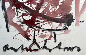 Anton Heyboer - gemengde techniek op papier | 'Oervogel' kopen? Bied vanaf 1!