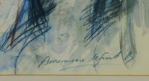 Annemarie de Groot - Gemengde techniek op papier, Liggend naakt - Ingelijst kopen? Bied vanaf 200!