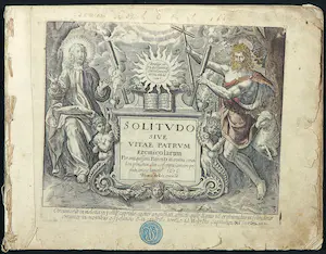 Hans Sadeler - Boek met gravures, Solitudo sive vitae patrum (boek met 29 gravures) kopen? Bied vanaf 350!