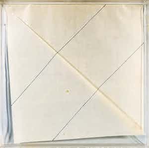 Yvonne Kracht - Gevouwen litho, Z.T. - Ingelijst verkocht voor € 50!