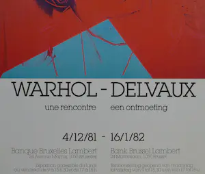 Andy Warhol - Warhol - Delvaux, une rencontre - een ontmoeting kopen? Bied vanaf 1!