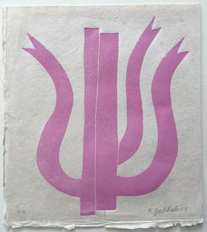 Klaas Gubbels - houtdruk 'Rose Driekan' - 2009 - oplage E/A. kopen? Bied vanaf 265!