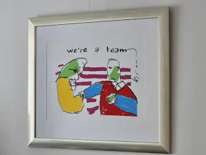 Herman Brood - We're a Team - Handgesigneerd - E.A kopen? Bied vanaf 400!