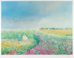 Claude Manoukian - Litho, Zonder titel - Ingelijst kopen? Bied vanaf 40!