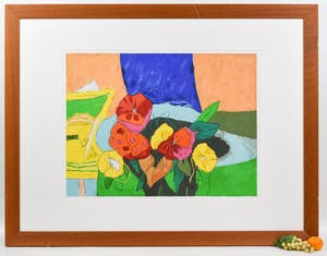 Henk van Vessem - Flowers I - Ingelijst - Groot kopen? Bied vanaf 50!