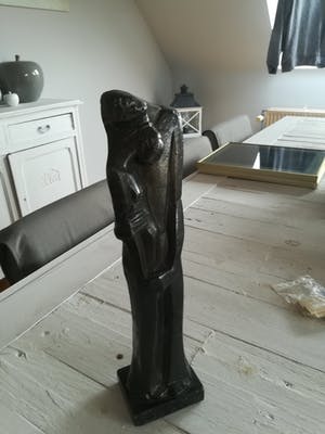 Jozef van Acker - 2 Gietijzer beeldjes kopen? Bied vanaf 150!