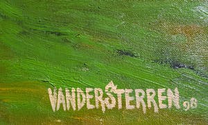 John van der Sterren - Landscape near Ngadirejo, olieverf op doek (groot) kopen? Bied vanaf 1650!