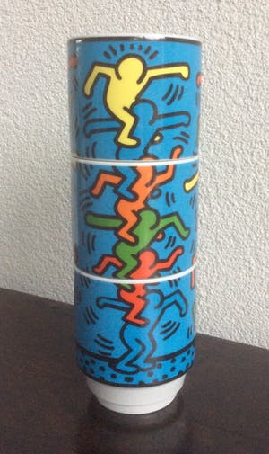 Keith Haring - DRIE BEKERS kopen? Bied vanaf 25!