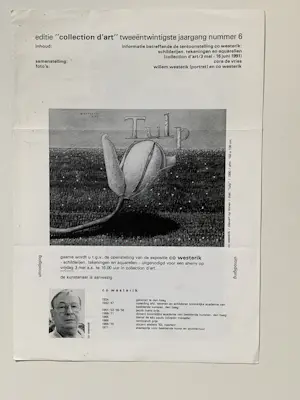 Co Westerik - Nieuwjaarskaarten, aankondigingen boekpresentaties en tentoonstellingen kopen? Bied vanaf 20!