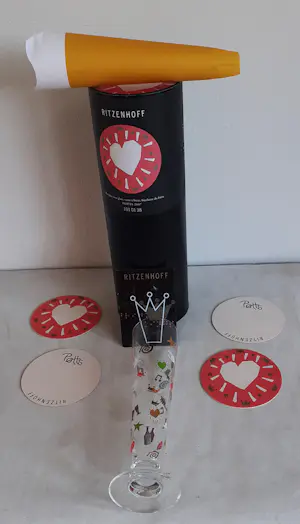 Ritzenhoff AG - 2 designers glazen/originele verpakking Tim Davies en Potts (collectors items) kopen? Bied vanaf 20!