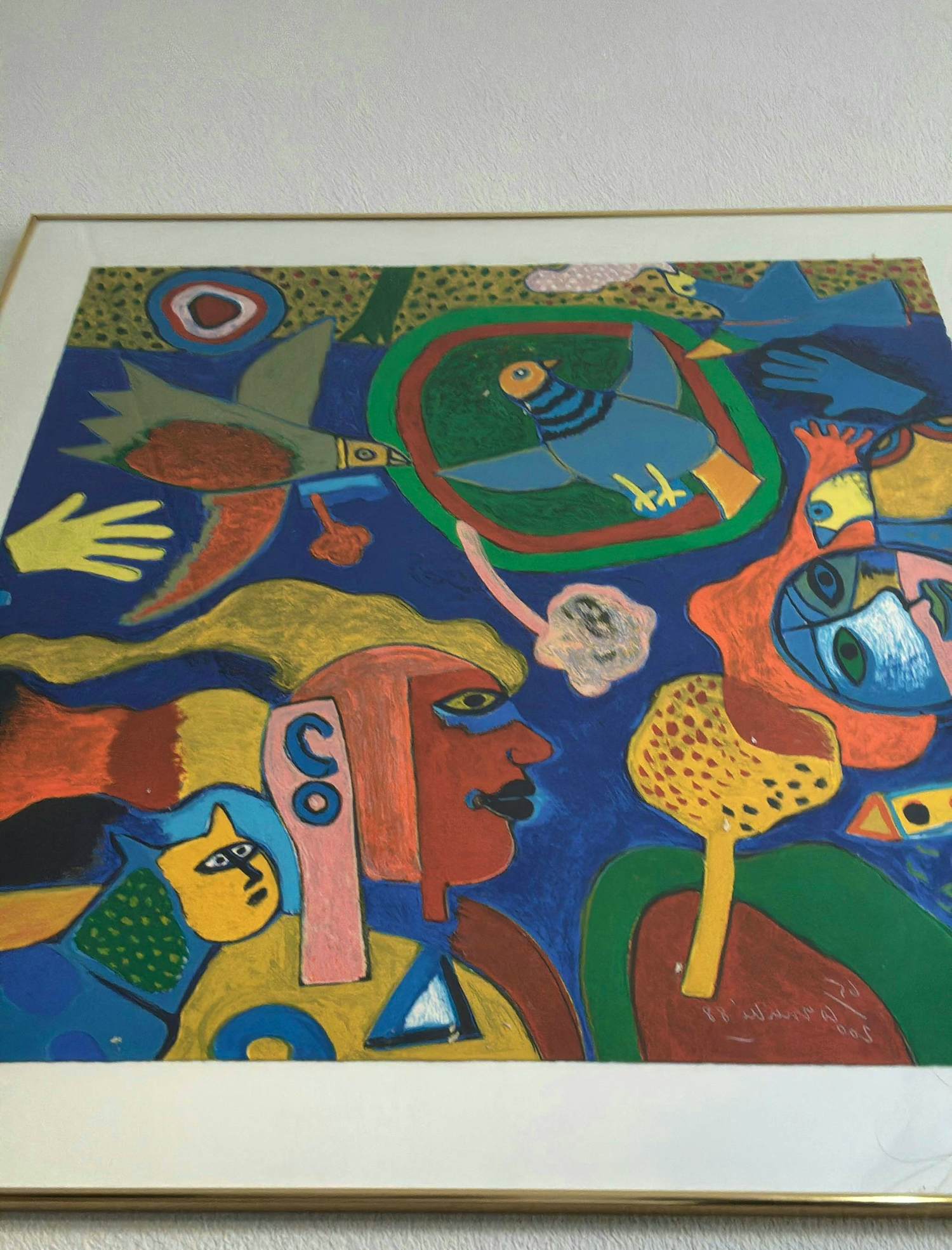 Corneille - Zeefdruk, Petite Musique du Printemps - Ingelijst (Groot) kopen? Bied vanaf 400!