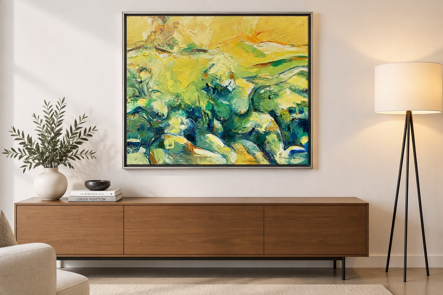 Buy Maria Kemps - Expressief schilderij met vrouwelijke naakten – kleurrijk en sfeervol? Bid from 350!