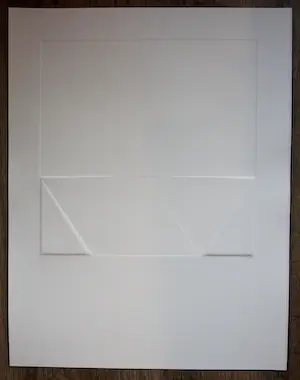 Harry van Kuyk - Minimalistische compositie, reliëfdruk - 1973 kopen? Bied vanaf 195!